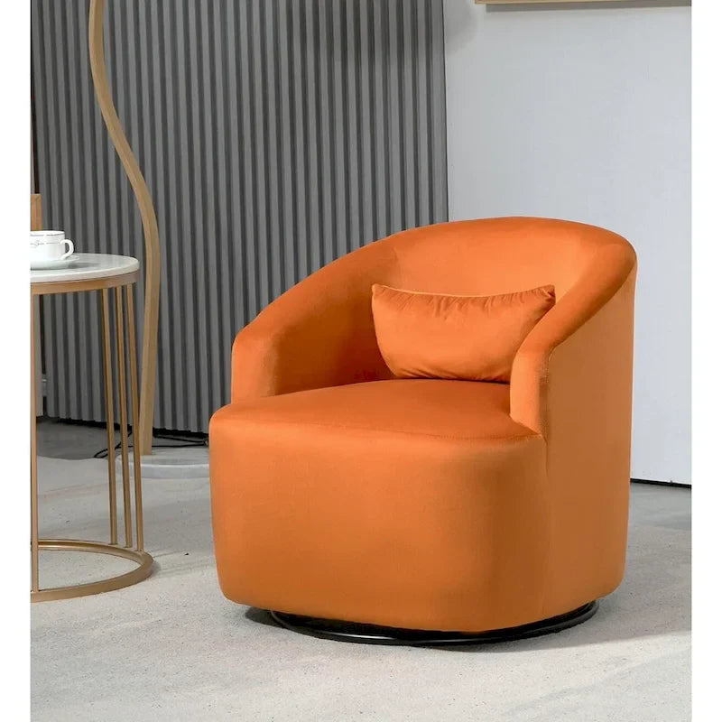 360-Degree Swivel Barrel Accent Chair 30