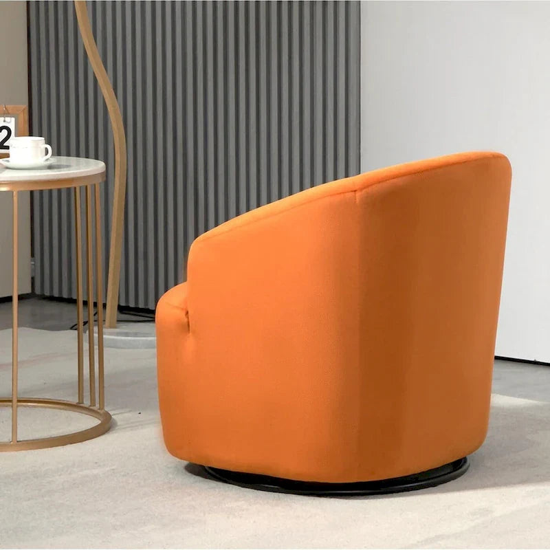 360-Degree Swivel Barrel Accent Chair 32
