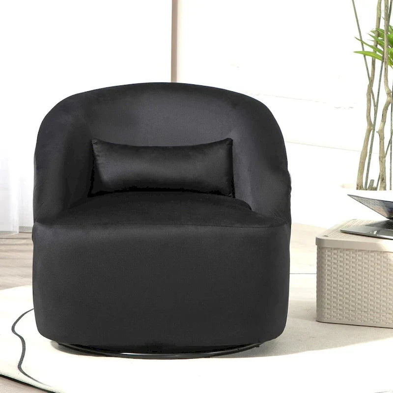 360-Degree Swivel Barrel Accent Chair 35
