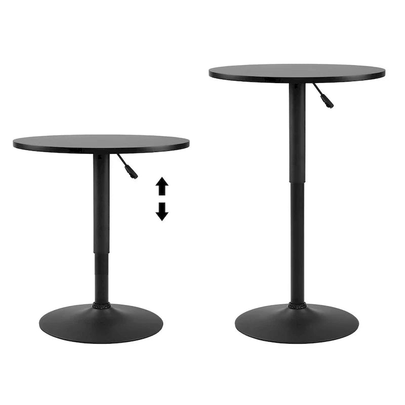 Height Adjustable 360° Swivel Round Pub Table - Bar Table 25-35 Inches 1
