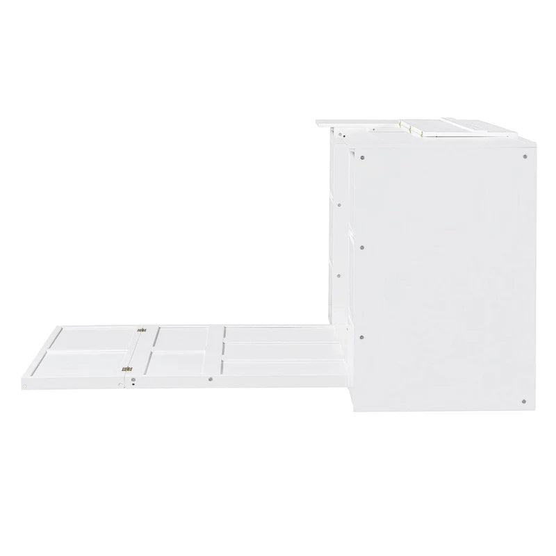Full-Size Murphy Bed with Storage Drawers 36