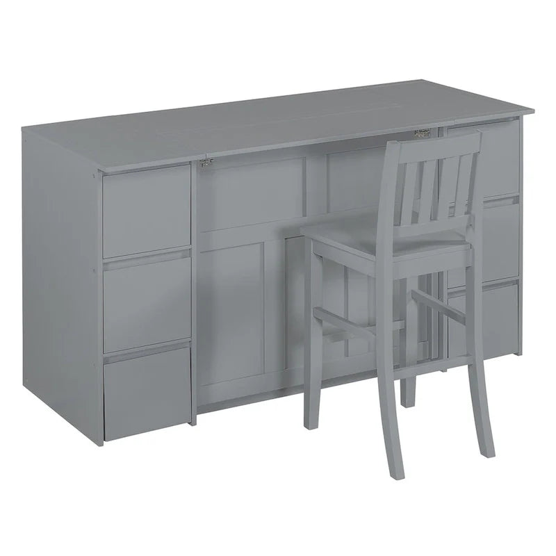 Full-Size Murphy Bed with Storage Drawers 11