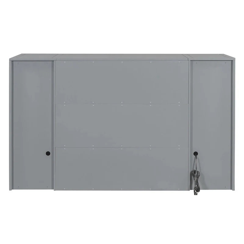 Full-Size Murphy Bed with Storage Drawers 12
