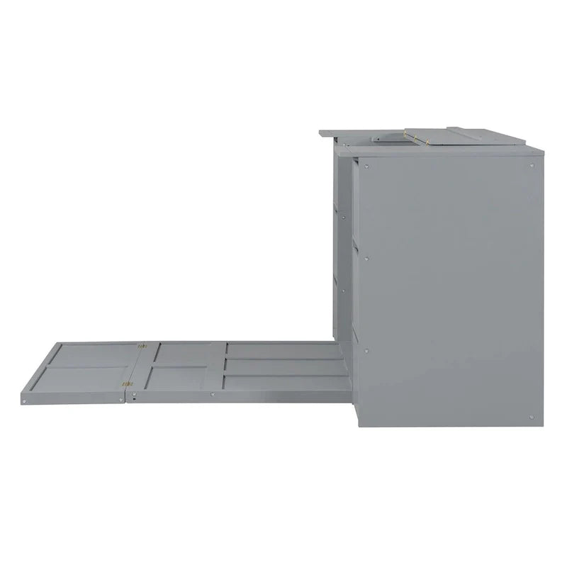 Full-Size Murphy Bed with Storage Drawers 19
