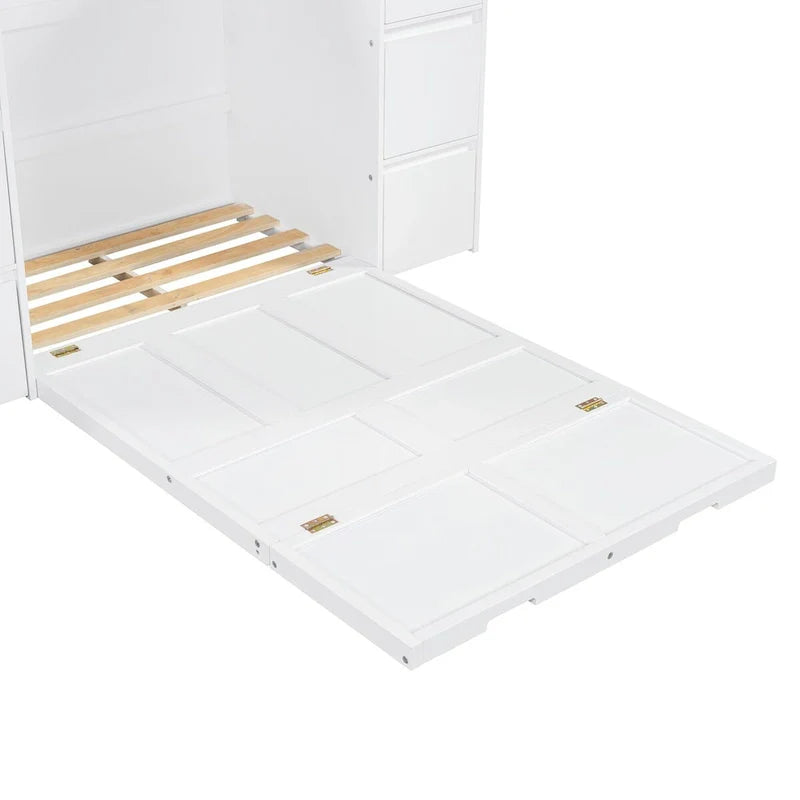 Full-Size Murphy Bed with Storage Drawers 25