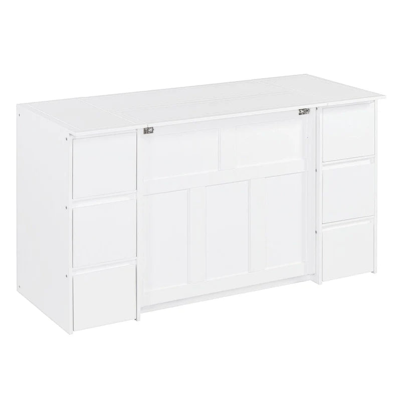 Full-Size Murphy Bed with Storage Drawers 29
