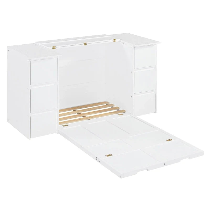 Full-Size Murphy Bed with Storage Drawers 31