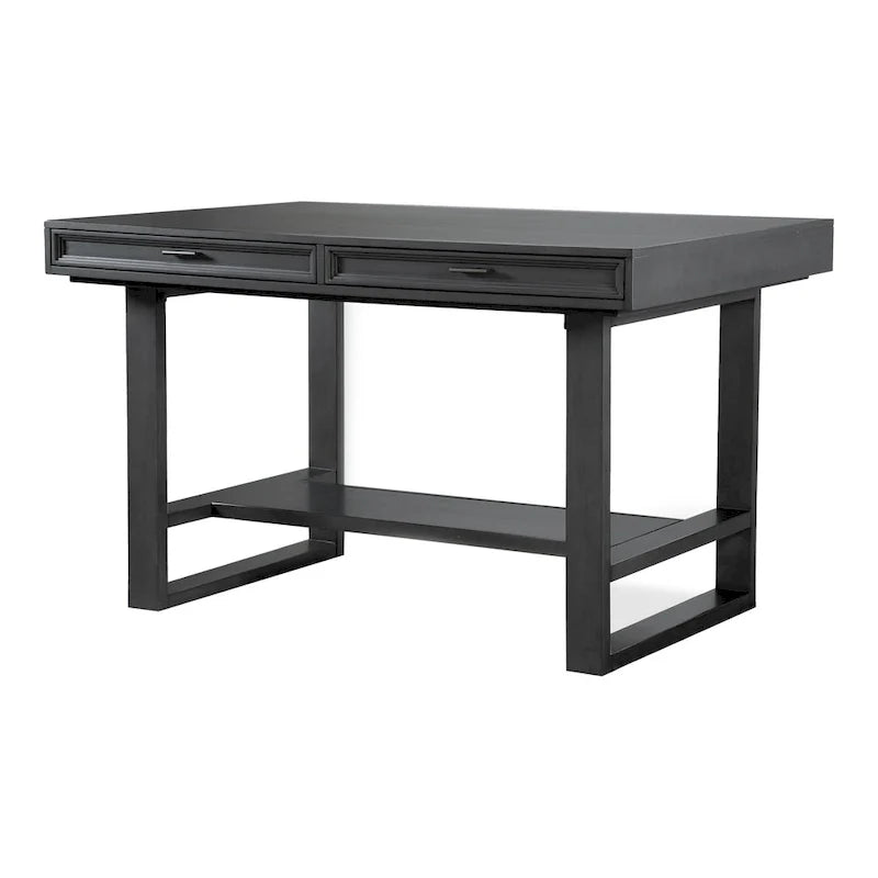 Isolde Black 60-Inch Solid Wood Counter Height Dining Table with Drawers by Furniture of America 7