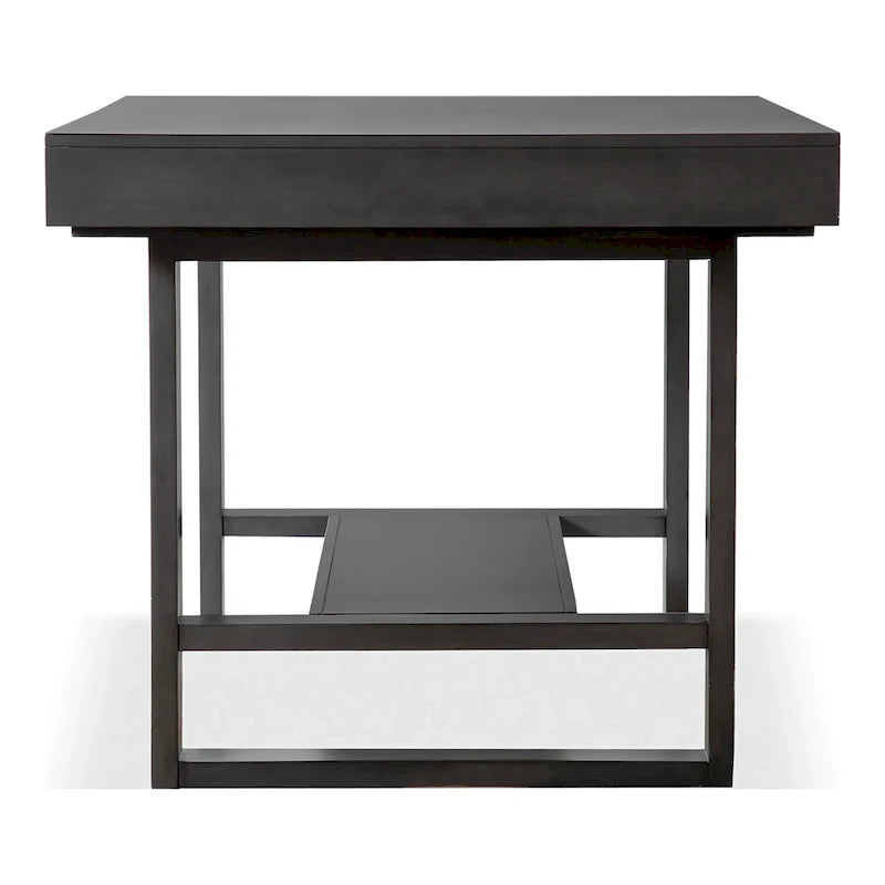 Isolde Black 60-Inch Solid Wood Counter Height Dining Table with Drawers by Furniture of America 9