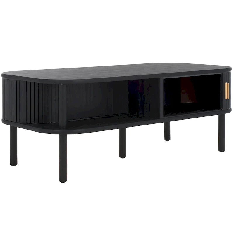 SAFAVIEH Home Tealla 2-Door Tambour Coffee Table - 43"W x 22"D x 17"H 10