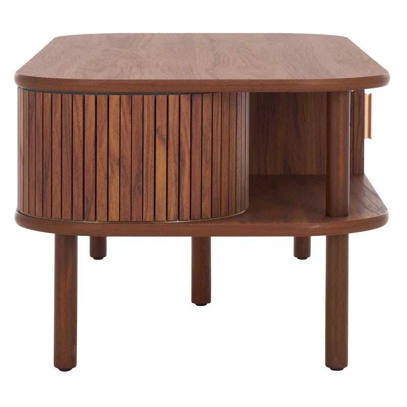 SAFAVIEH Home Tealla 2-Door Tambour Coffee Table - 43"W x 22"D x 17"H 19