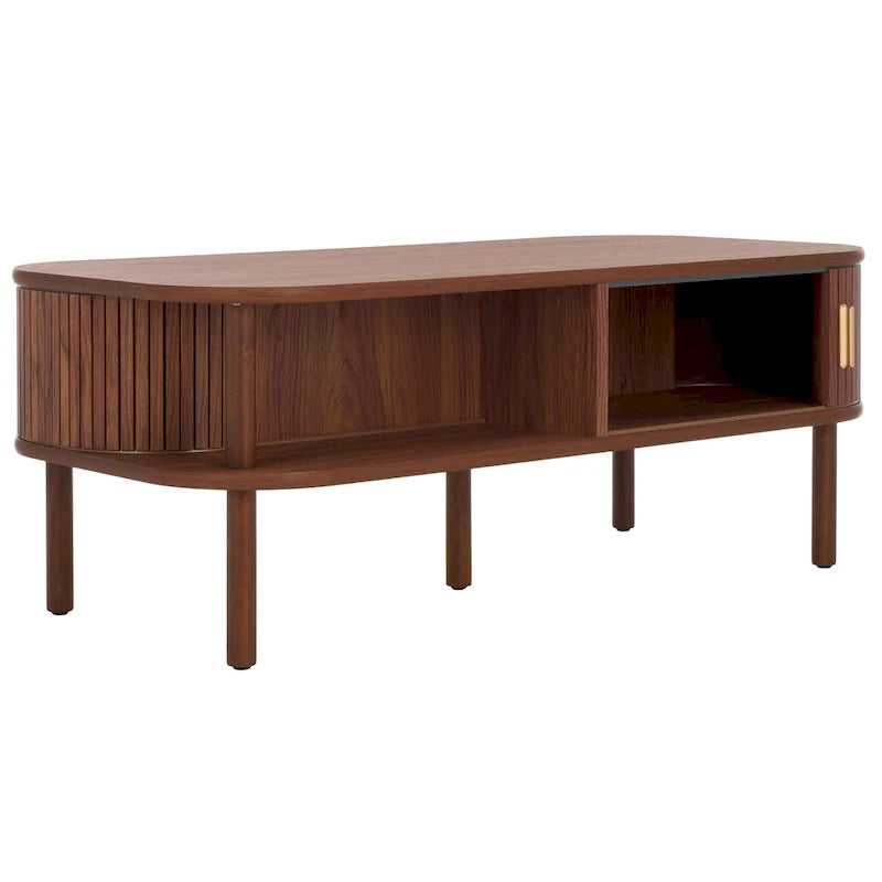 SAFAVIEH Home Tealla 2-Door Tambour Coffee Table - 43"W x 22"D x 17"H 20