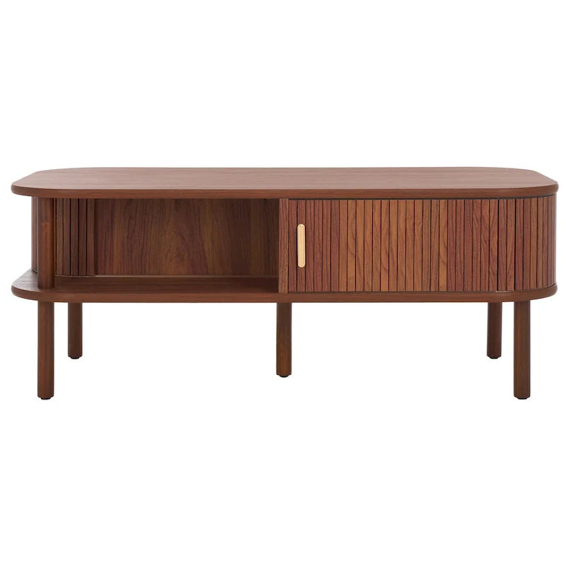 SAFAVIEH Home Tealla 2-Door Tambour Coffee Table - 43"W x 22"D x 17"H 22
