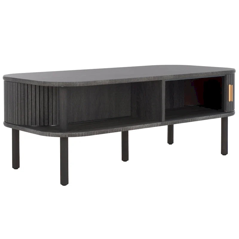 SAFAVIEH Home Tealla 2-Door Tambour Coffee Table - 43"W x 22"D x 17"H 30