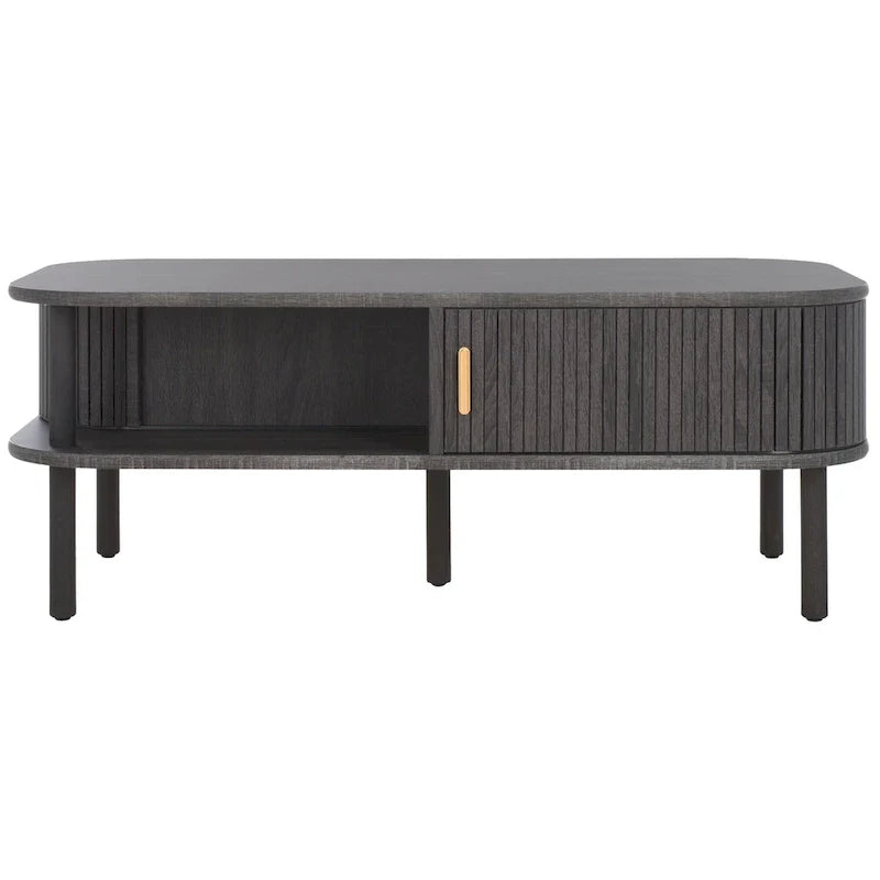 SAFAVIEH Home Tealla 2-Door Tambour Coffee Table - 43"W x 22"D x 17"H 32