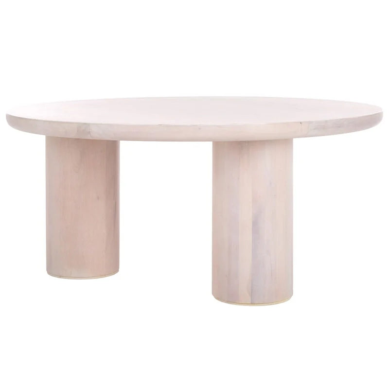 SAFAVIEH Home Mork Round Coffee Table with 3 Legs - 40" W x 40" D x 18" H 16