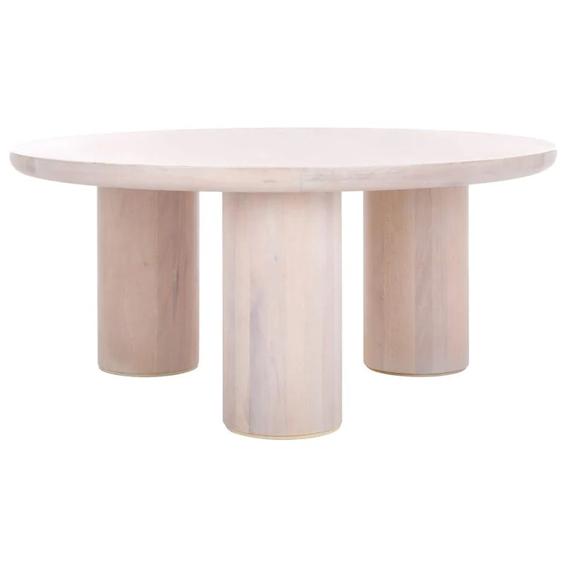 SAFAVIEH Home Mork Round Coffee Table with 3 Legs - 40" W x 40" D x 18" H 19