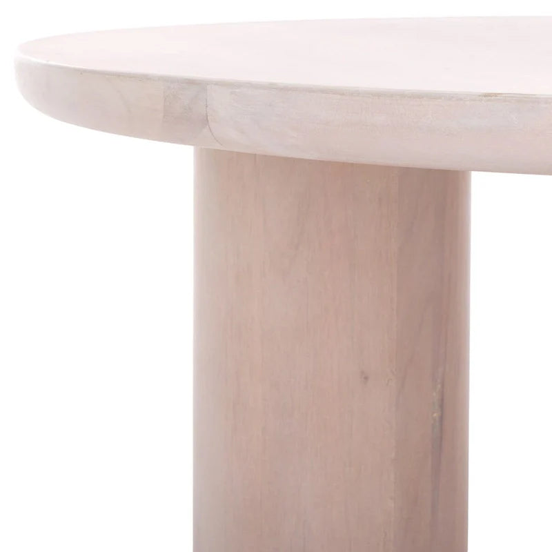 SAFAVIEH Home Mork Round Coffee Table with 3 Legs - 40" W x 40" D x 18" H 20