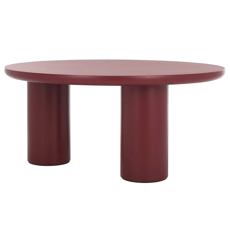 SAFAVIEH Home Mork Round Coffee Table with 3 Legs - 40" W x 40" D x 18" H 24