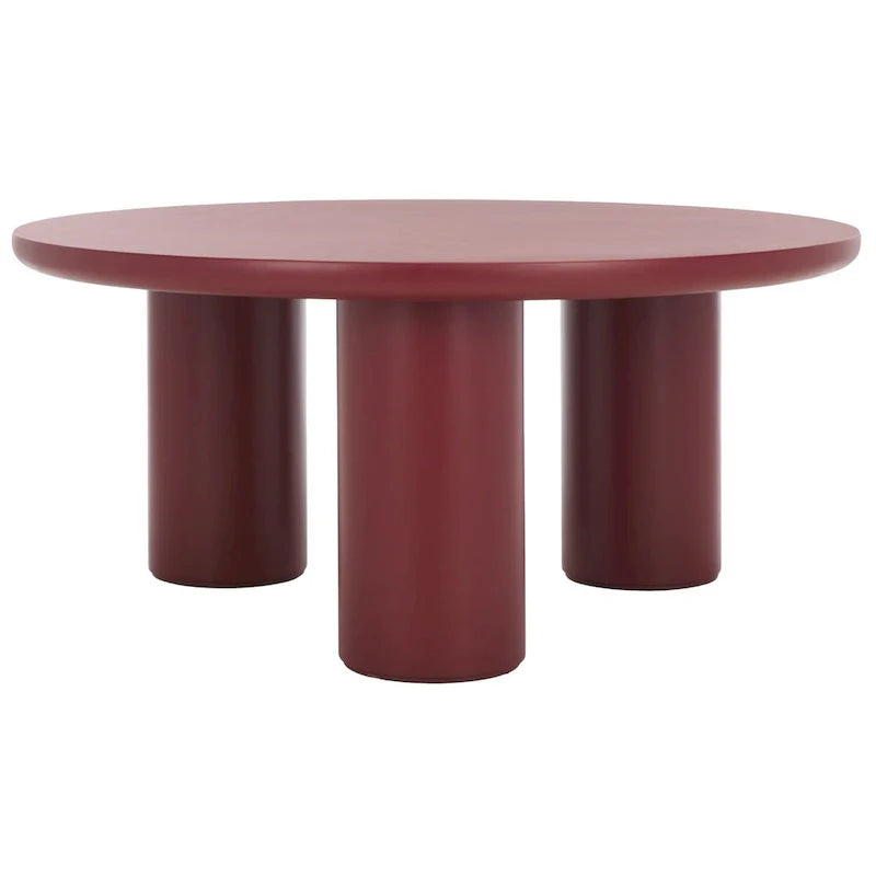 SAFAVIEH Home Mork Round Coffee Table with 3 Legs - 40" W x 40" D x 18" H 27