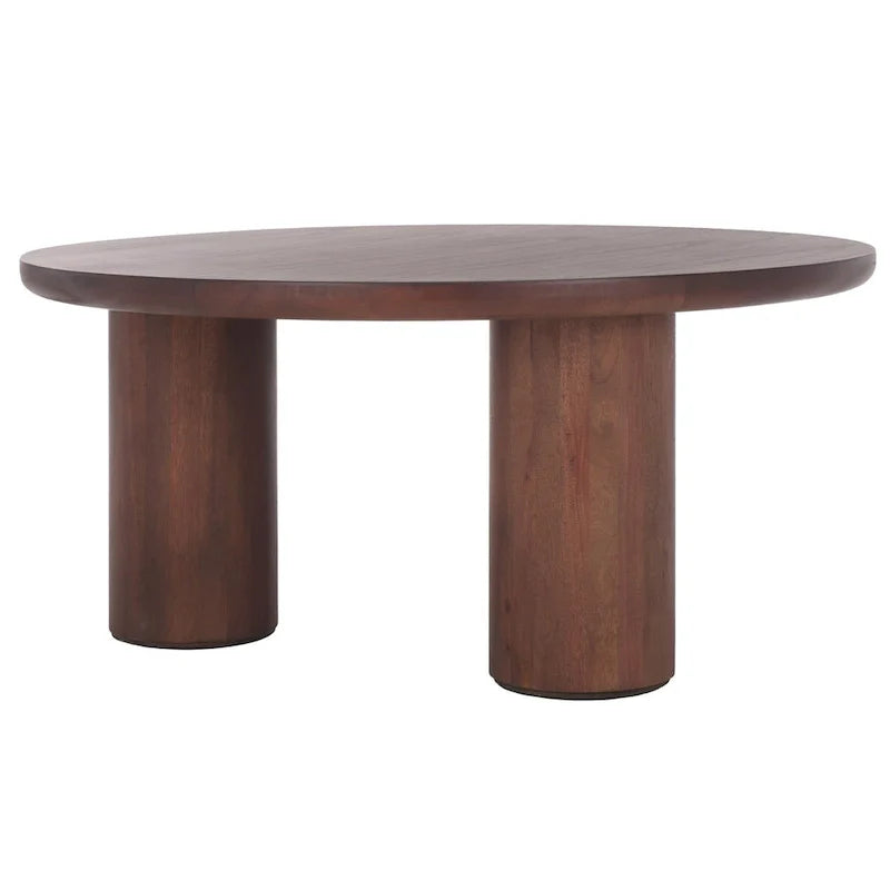 SAFAVIEH Home Mork Round Coffee Table with 3 Legs - 40" W x 40" D x 18" H 32