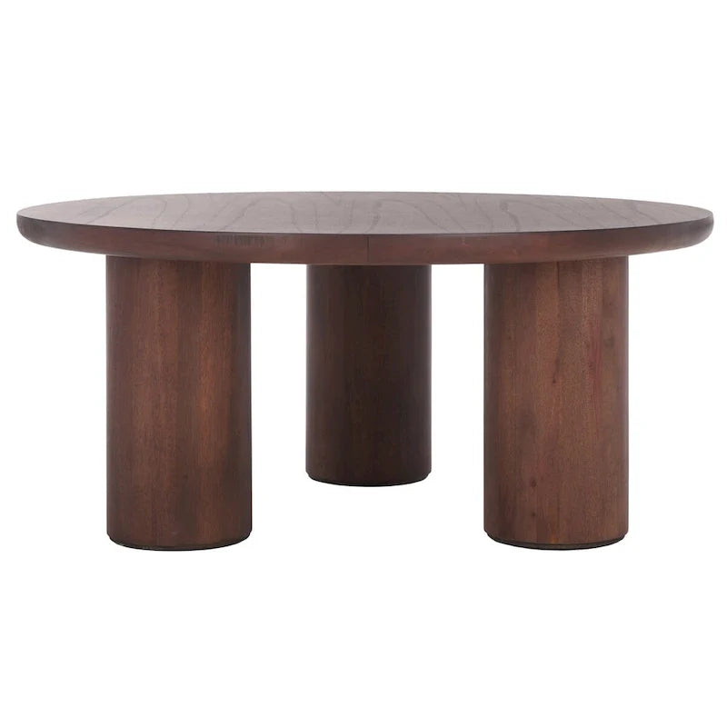 SAFAVIEH Home Mork Round Coffee Table with 3 Legs - 40" W x 40" D x 18" H 33