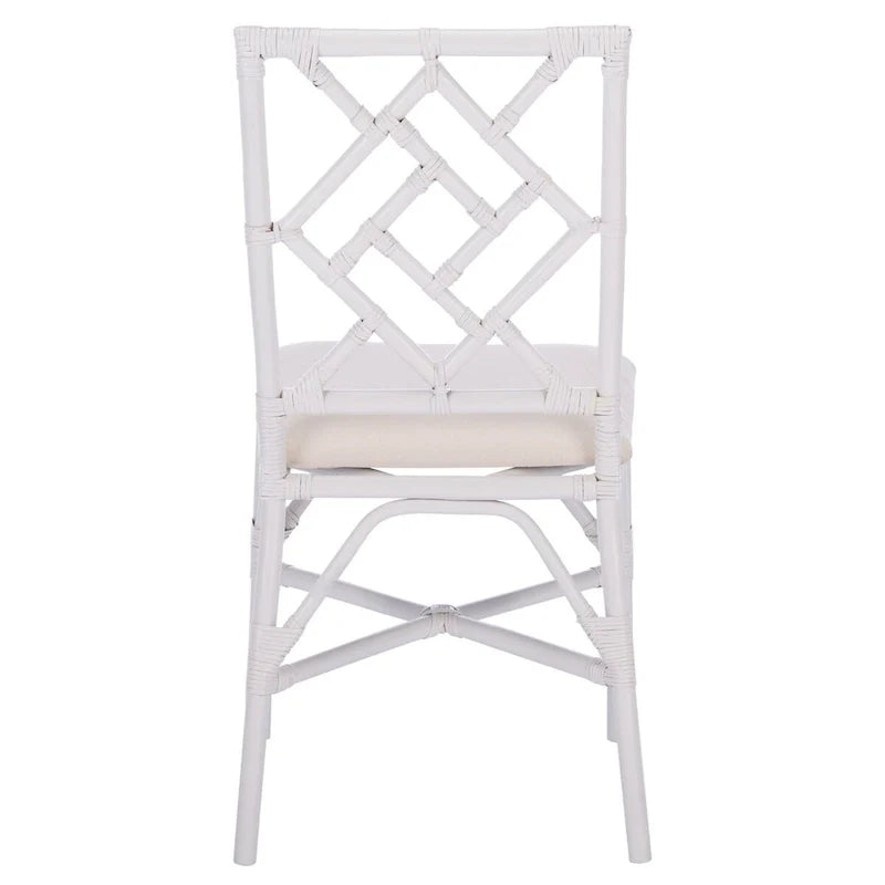 Set of 2 SAFAVIEH Maye Rattan Accent Chairs with Cushions - Dimensions: 18.5" W x 20.9" L x 35.8" H 8
