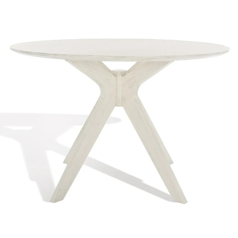 Round Dining Table with Wooden Base for Kitchen and Dining Room 13