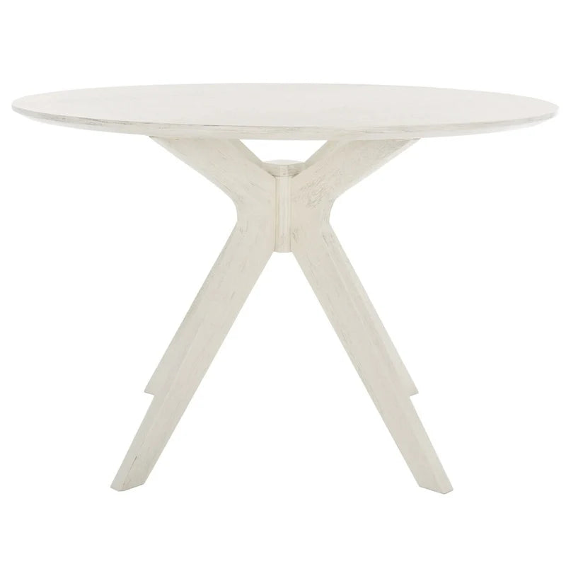 Round Dining Table with Wooden Base for Kitchen and Dining Room 14