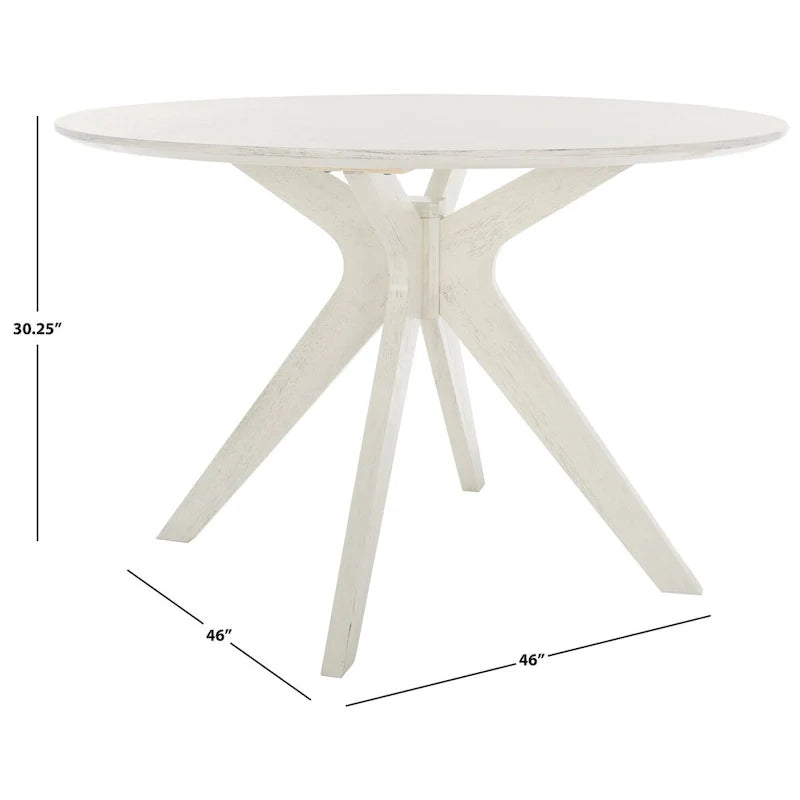 SAFAVIEH Couture Meiko 46-Inch Round Dining Table - Dimensions: 46" W x 46" D x 30" H 20