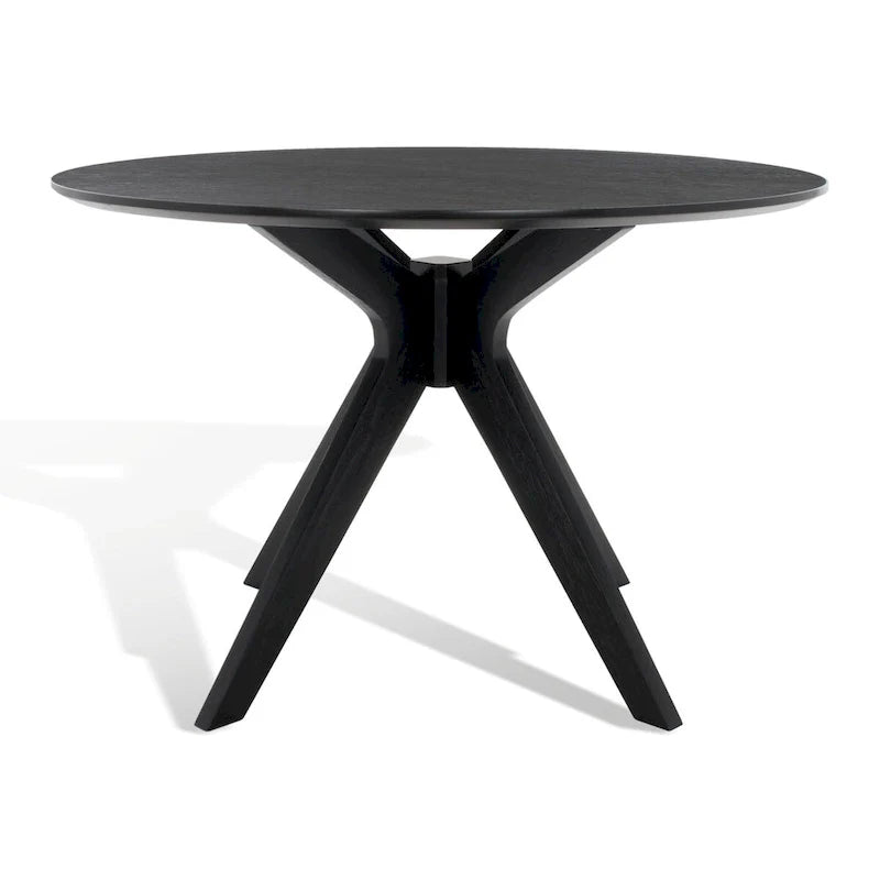 Round Dining Table with Wooden Base for Kitchen and Dining Room 23
