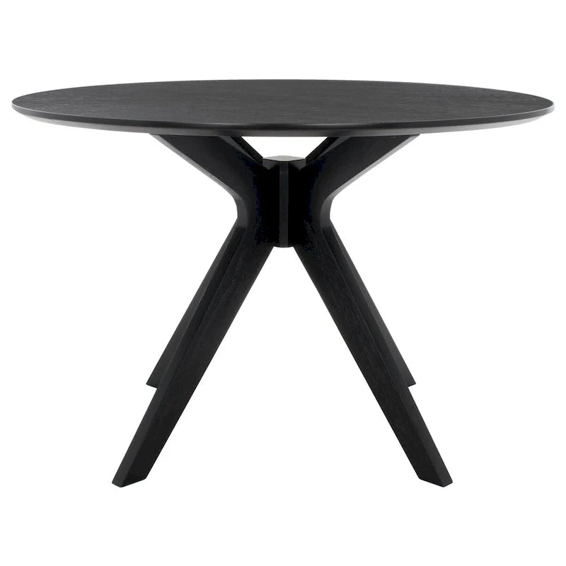Round Dining Table with Wooden Base for Kitchen and Dining Room 24