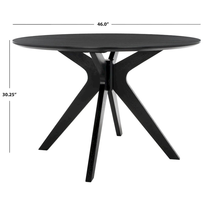 SAFAVIEH Couture Meiko 46-Inch Round Dining Table - Dimensions: 46" W x 46" D x 30" H 29