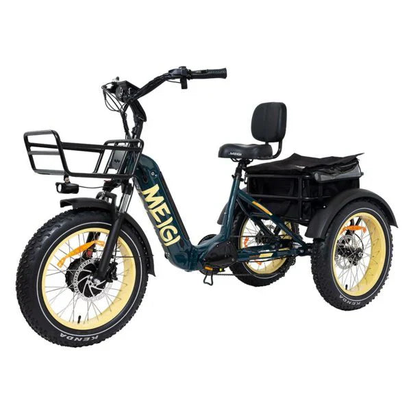 20 48V/14AH 750W Foldable Fat Tire Electric Trike, 330LBS 3