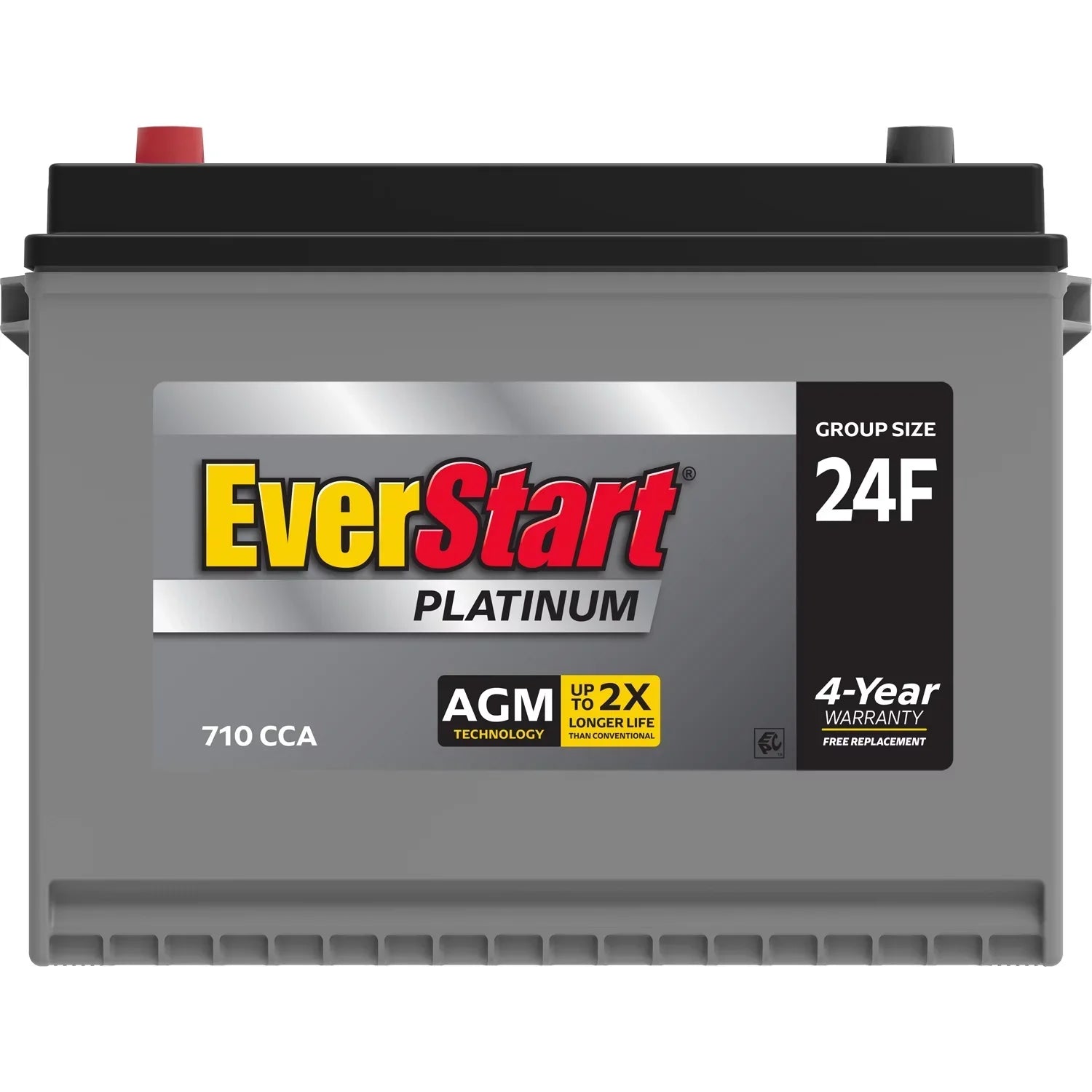 EverStart Platinum AGM Automotive Battery, Group Size 24F 12 Volt, 750 CCA - MadeInUSA 4