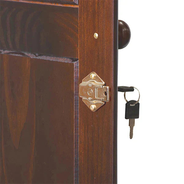 100% Solid Wood Grand Wardrobe Armoire - Mocha 8