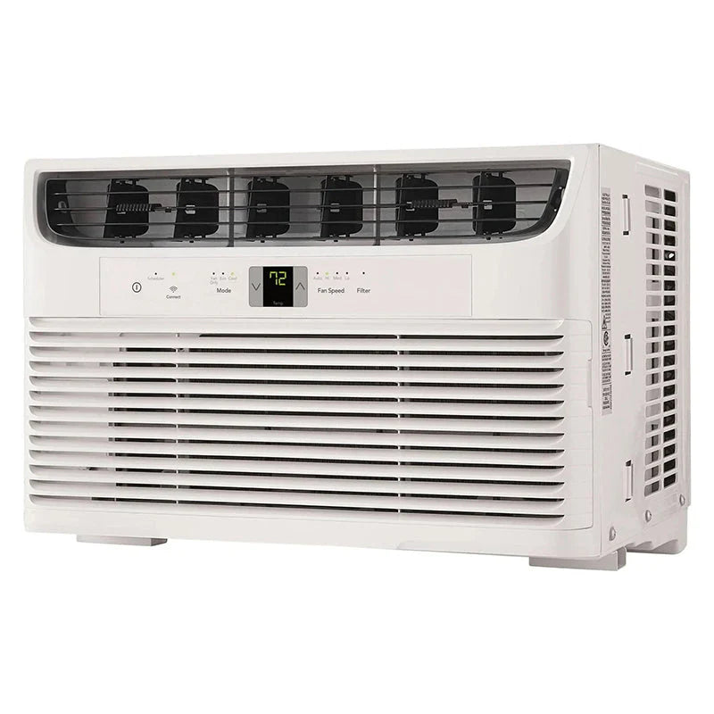 8,000 BTU Window Air Conditioner with WiFi & Remote, Multi-Speed, Eco Mode, White 1