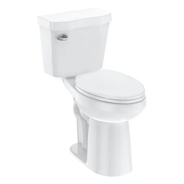 21Toilet, Elongated Toilets for Bathrooms, Two-Piece Toilet with Soft Close Seat, 1.28 Siphonic Flush Toilet with Universal Height ADA Cotton White 1
