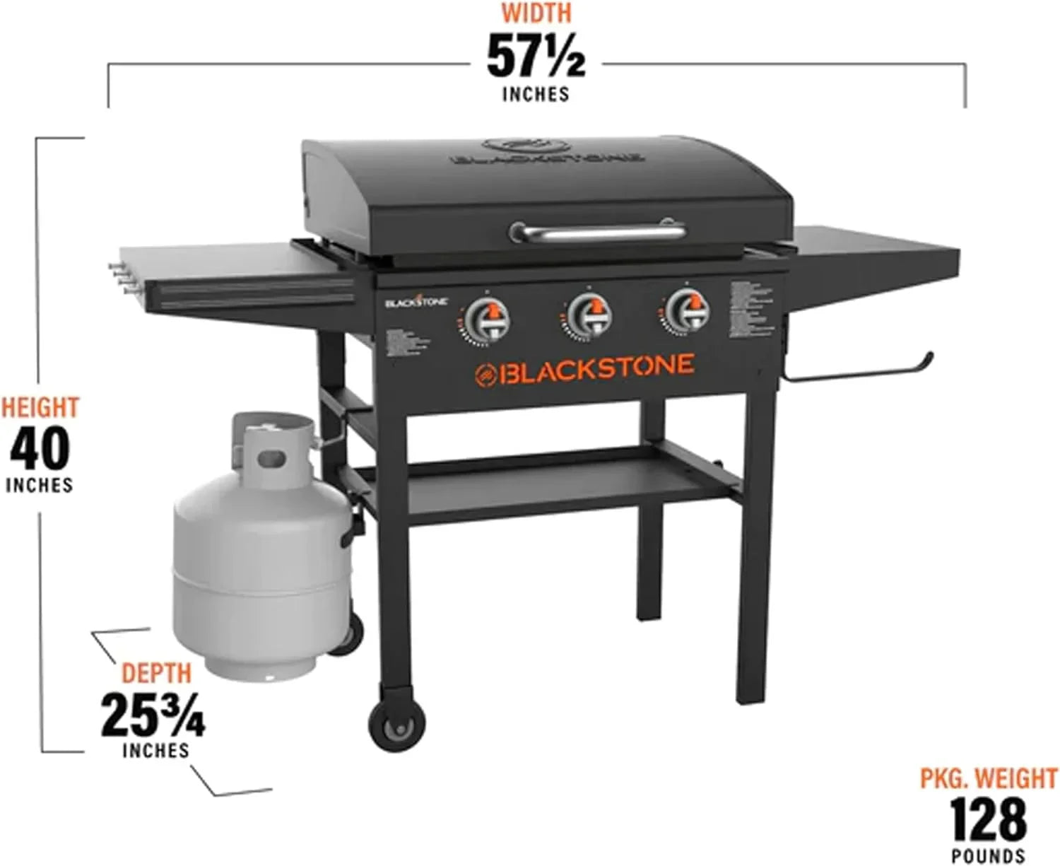 28 Inch Blackstone Griddle 2080 with Hood XL Griddle Original 3-Burner Outdoor Flat Top Grill, with Blackstone Griddle Accessories, Seasoning, and Wholesalehome Gloves and Cloth 4