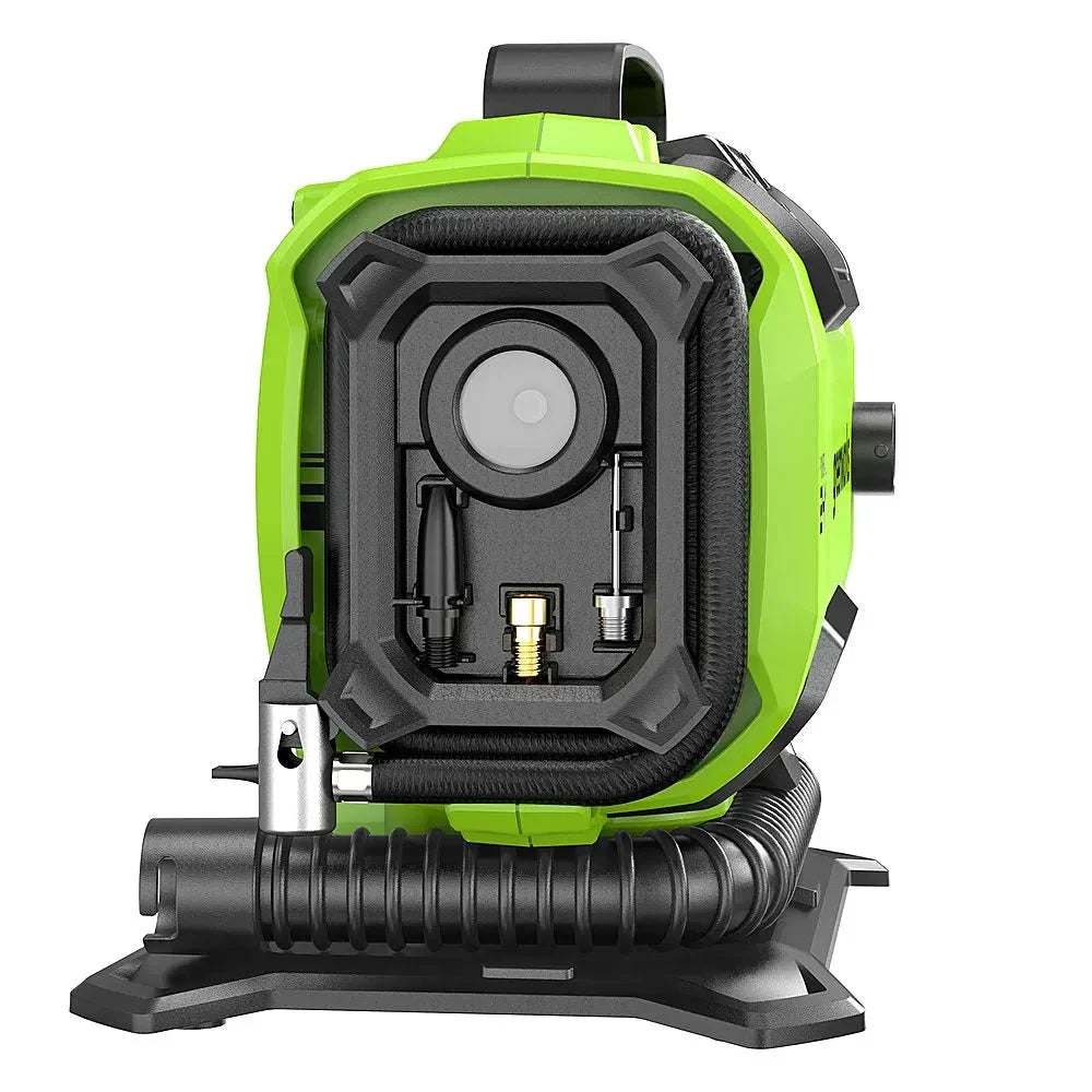 24 Volt Battery Powered 160-PSI Inflator with 2.0 Ah USB-C Battery & Charger - Green 7