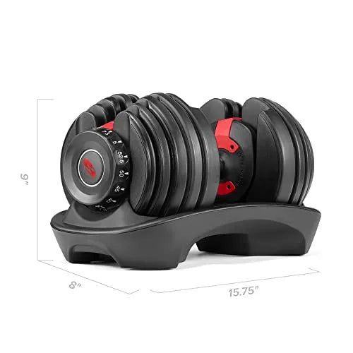 Bowflex SelectTech 552 Adjustable Dumbbells Pair, 5-52.5 lbs, Space-Saving Home Gym Equipment 3