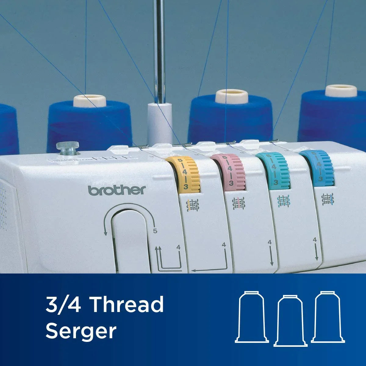 1034D Serger, Heavy-Duty Metal Frame Overlock Machine, 1,300 Stitches Per Minute, Removeable Trim Trap, 3 Included Accessory Feet 4