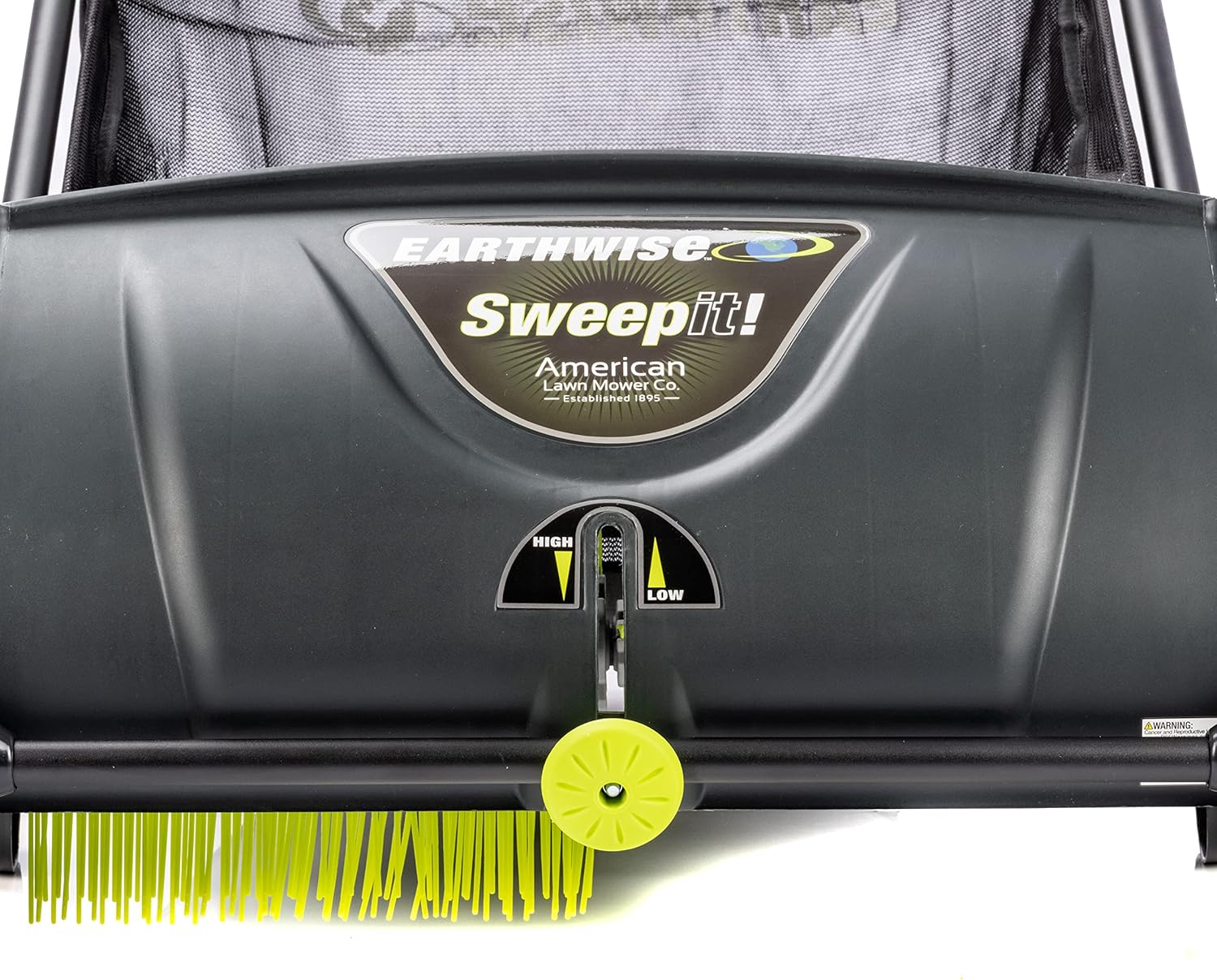 21-Inch Width Leaf & Grass Push Lawn Sweeper, Black 11