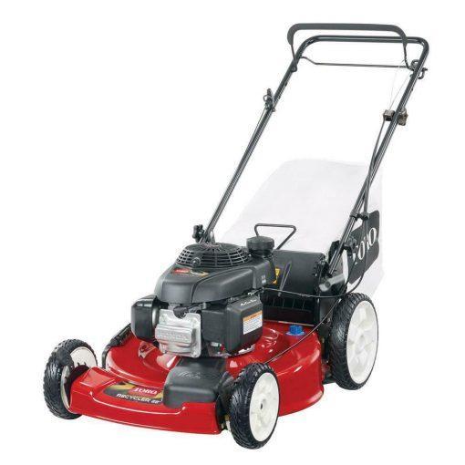 Self-propelled gas mower, 22-inch 170cc OHV engine high-wheel RWD 3-in-1 with height adjustment, oil included 1