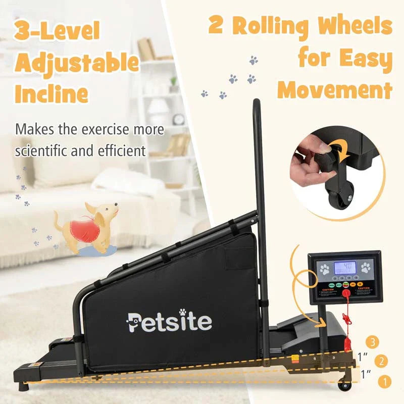 200 Lbs Dog Treadmill Pet Running Machine Indoor Pet Exercise Equipment With Remote Amp 14039039 Lcd Screen 7