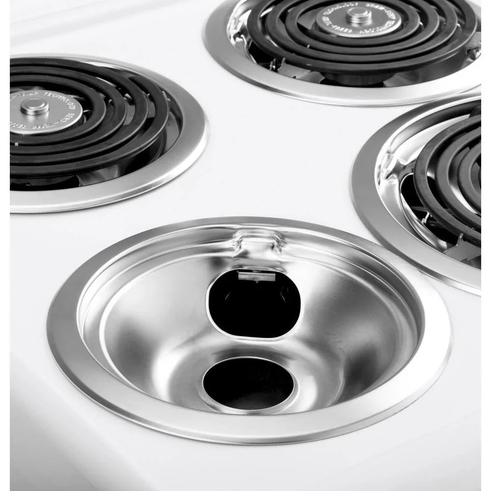 20 in. 4 Burner Element Free-Standing Electric Range in White 9