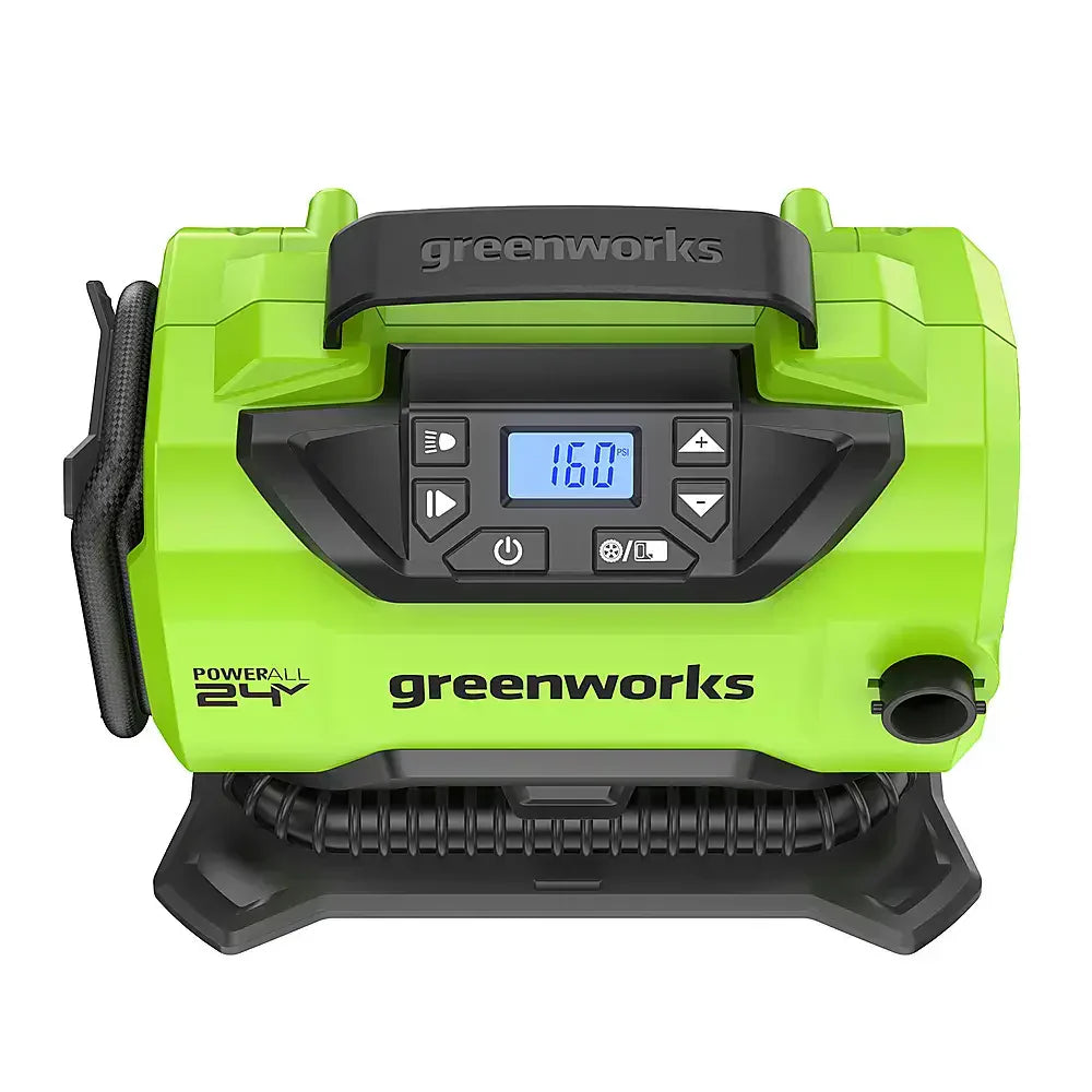 24 Volt Battery Powered 160-PSI Inflator with 2.0 Ah USB-C Battery & Charger - Green 4