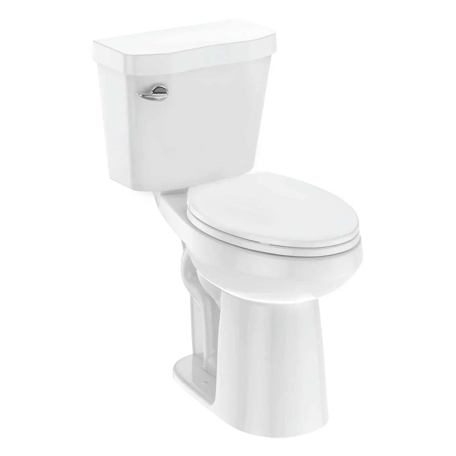 21Toilet, Elongated Toilets for Bathrooms, Two-Piece Toilet with Soft Close Seat, 1.28 Siphonic Flush Toilet with Universal Height ADA Cotton White 8