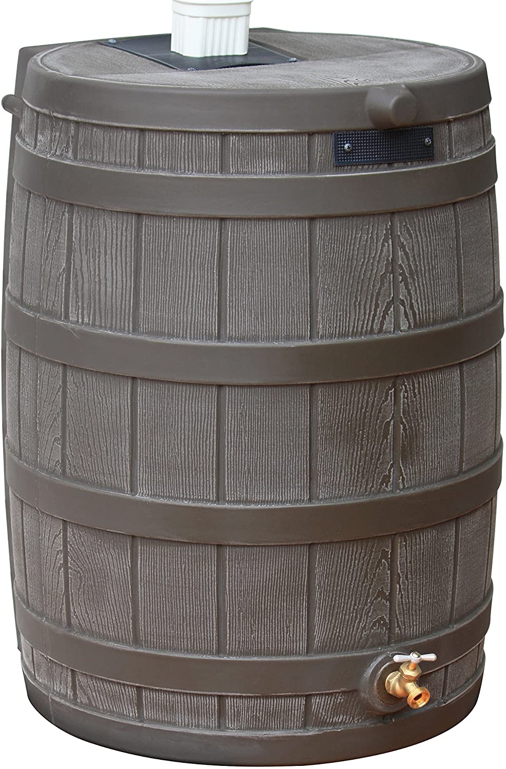 Good Ideas Rain Wizard 50 Gallon Plastic Outdoor Home Rain Barrel Water Storage Collector 2