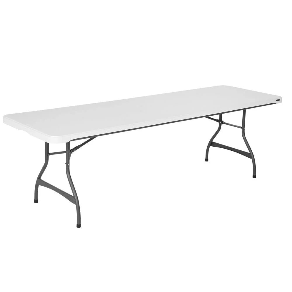 Lifetime 4-Pack Commercial Stacking 8 ft Folding Table - White (80344) 2